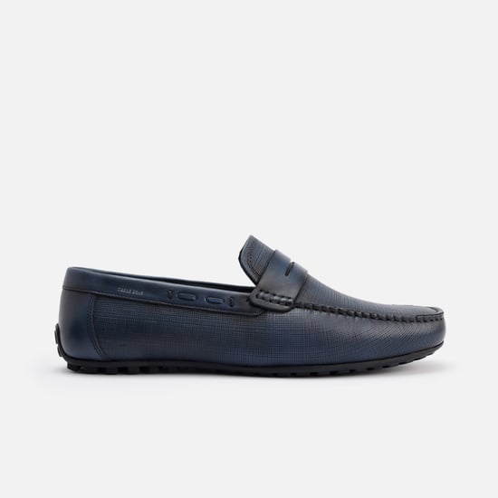 RARE RABBIT Saffian Men Textured Driving Loafers