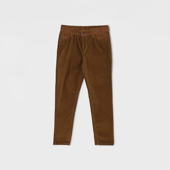 FAME FOREVER Textured Corduroy Trousers