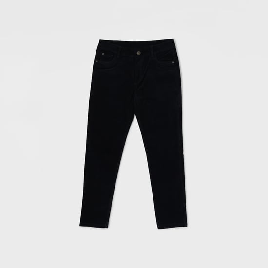 FAME FOREVER Textured Corduroy Trousers