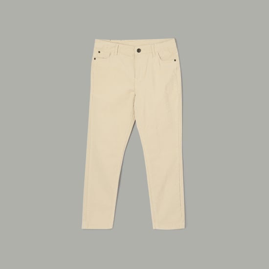 FAME FOREVER Textured Corduroy Trousers