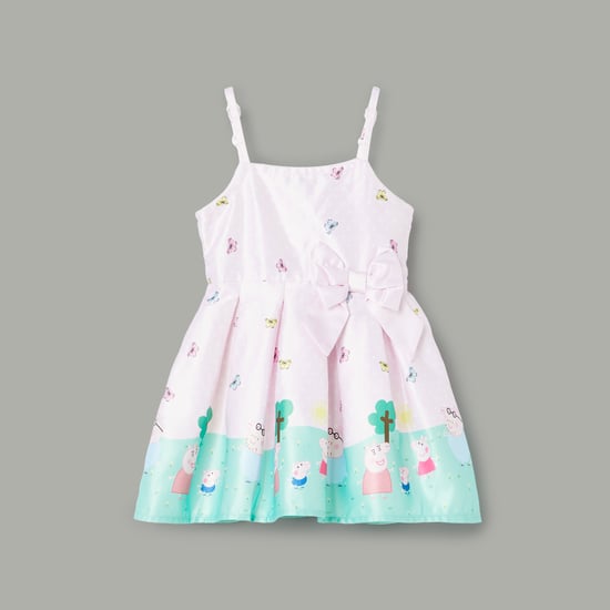 JUNIORS Peppa Pig Printed Fit and Flare Dress
