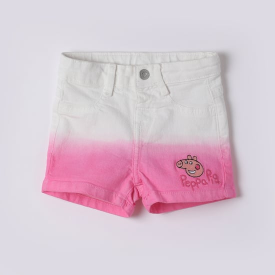 JUNIORS Peppa Pig Embroidered Shorts
