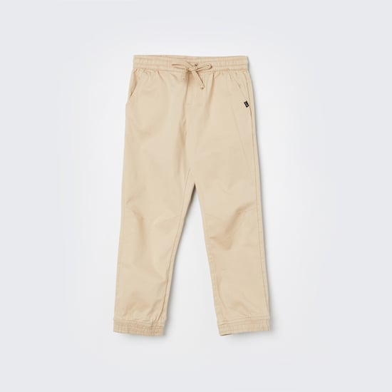 FAME FOREVER Solid Elasticated Jogger Trousers