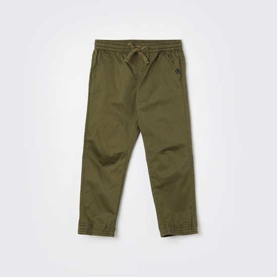 FAME FOREVER Solid Elasticated Jogger Trousers