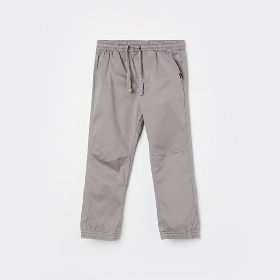 FAME FOREVER Solid Elasticated Jogger Trousers