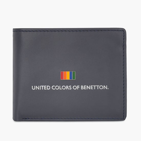 UNITED COLORS OF BENETTON Printed Leather Bi-Fold Wallet