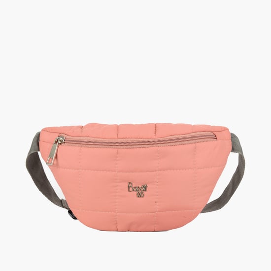 BAGGIT Women Solid Zipper-Closure Waistbag