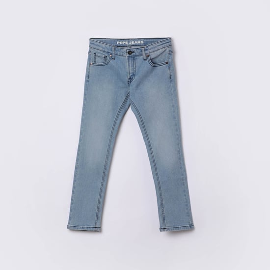 PEPE JEANS Light Wash Slim Fit Jeans Blue