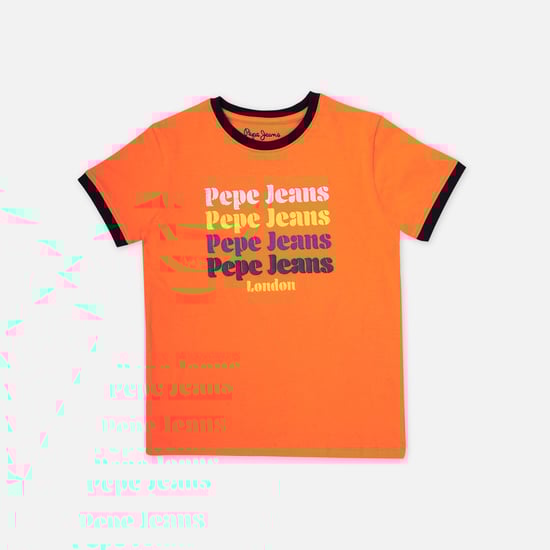PEPE JEANS Boys Brand Print T-shirt