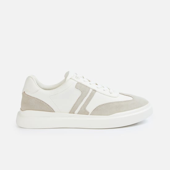 FORCA Men Paneled Lace-Up Casual Sneakers