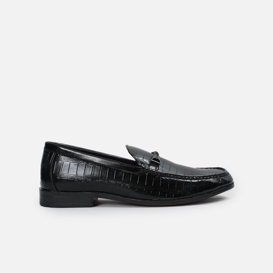 CODE Croc-Textured Loafers