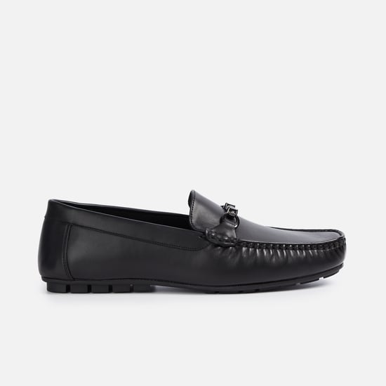 CODE Solid Horsebit Loafers
