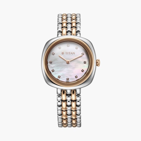TITAN Aura Women Mother of Pearl Dial Analog Watch 95241KM01