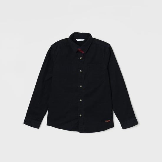 FAME FOREVER Textured Shirt with Bow
