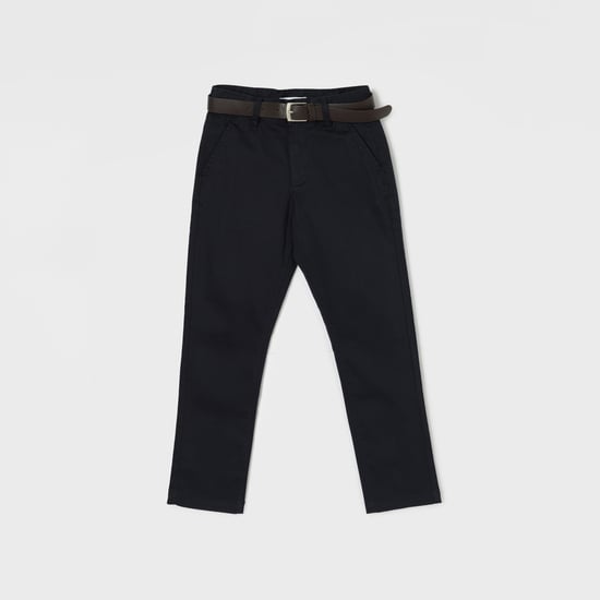 FAME FOREVER Solid Slim Fit Trousers