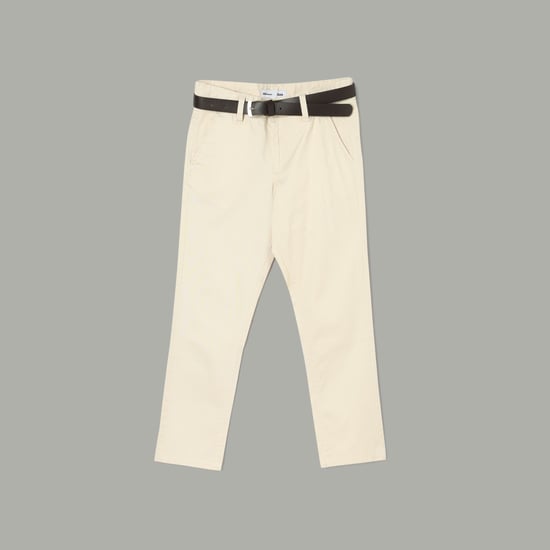 FAME FOREVER Solid Slim Fit Trousers
