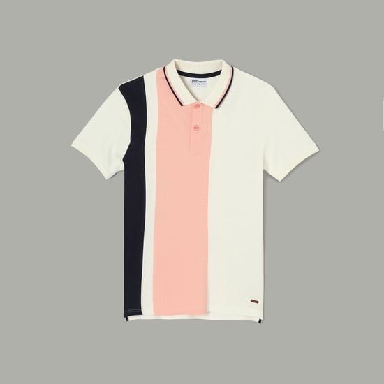 FAME FOREVER Colourblocked Polo T-shirt