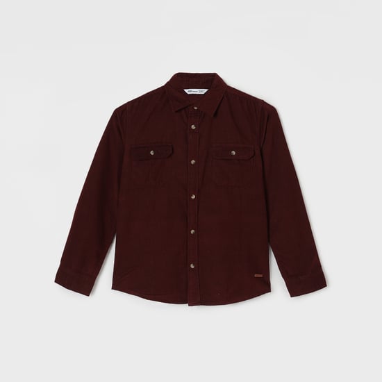 FAME FOREVER Corduroy Textured Shirt