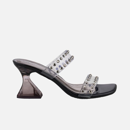 CATWALK Embellished Spool Heels