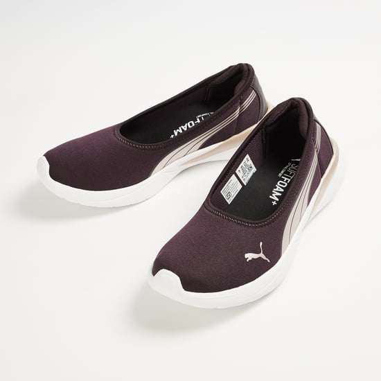 PUMA Evelyn Softride Slip-On Casual Shoes Purple