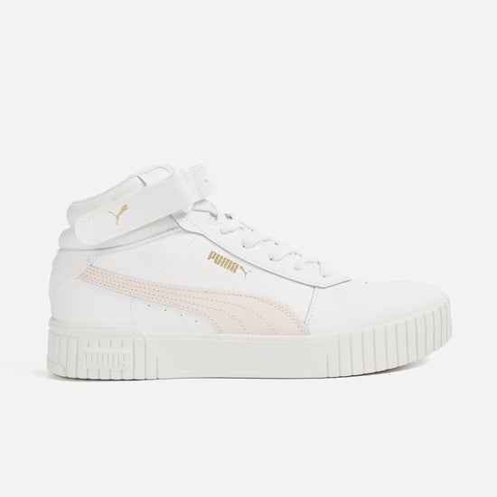PUMA Carina 2.0 Panelled Mid-Top Sneakers
