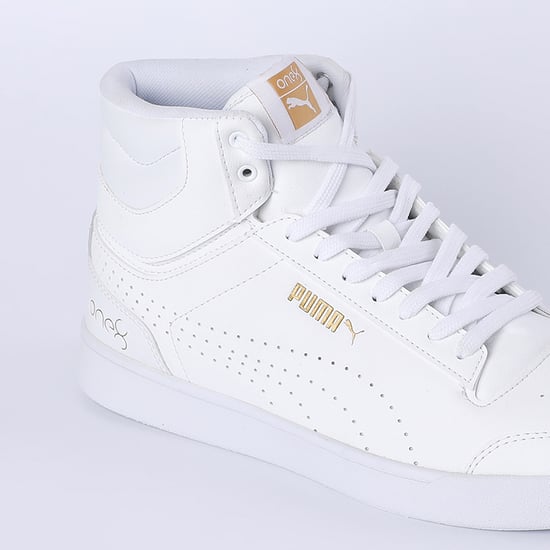 PUMA x One8 Shuffle Better V3 Mid-Top Sneakers White