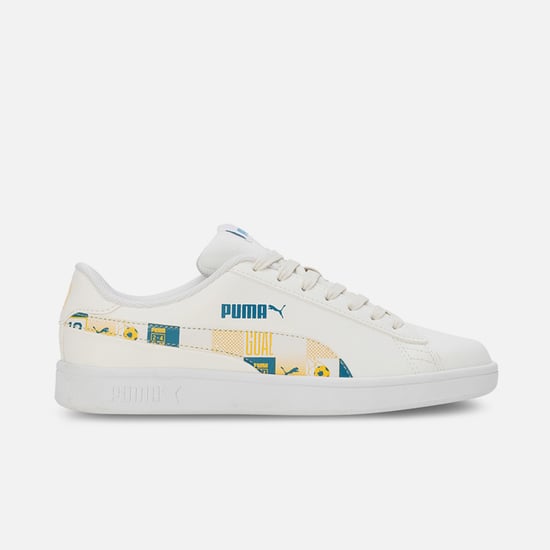 PUMA Smash V2 Printed Sneakers | White