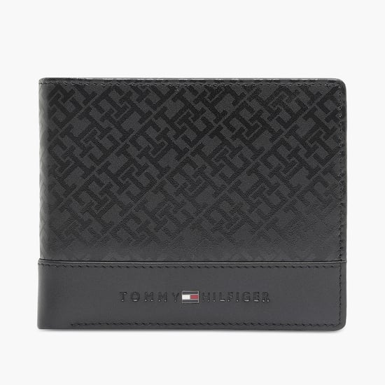 TOMMY HILFIGER Monogram Print Bi-Fold Wallet