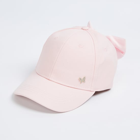 FAME FOREVER Bow Applique Baseball Cap