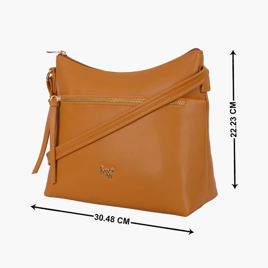 Baggit Sling Bag Baggit Brown Handbag Buy Baggit Brown Solid Sling