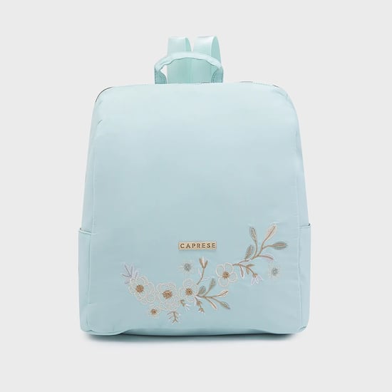 CAPRESE Floral Embroidered Backpack Blue