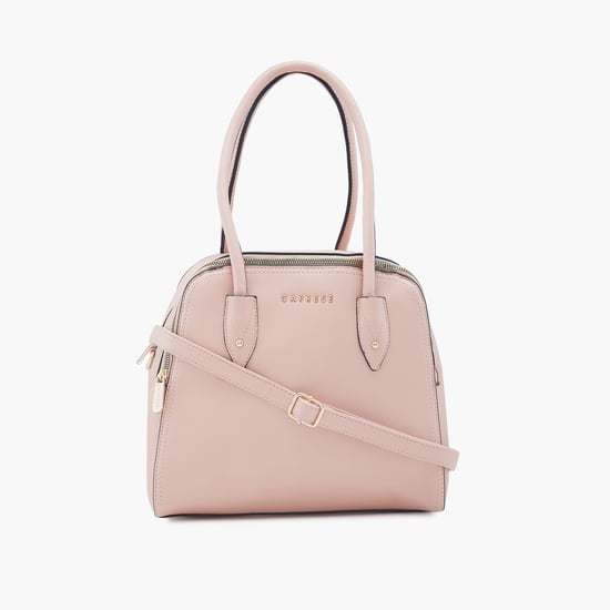 CAPRESE Solid Satchel Bag Pink