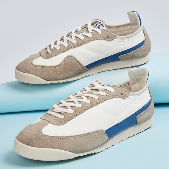 UNITED COLORS OF BENETTON Colourblocked Lace Up Shoes White