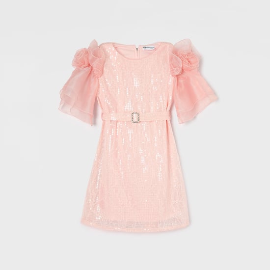 PEPPERMINT Embellished A-Line Dress