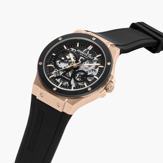 Kenneth cole skeleton watch rose gold best sale