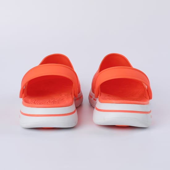 SKECHERS Go Walk Perforated Clogs Orange