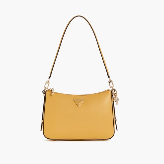 GUESS Textured Shoulder Bag Yellow