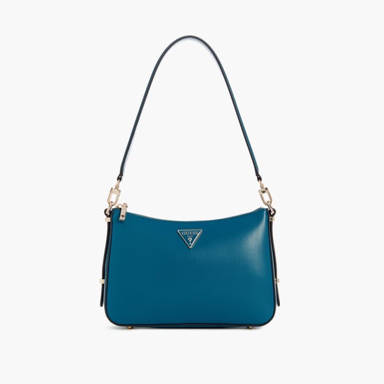 GUESS Textured Shoulder Bag Blue