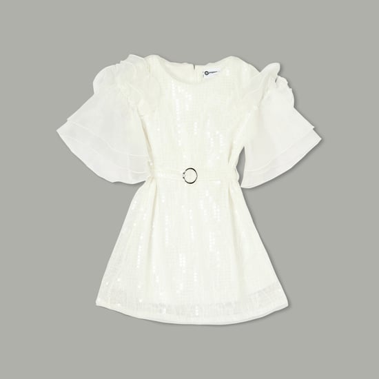 PEPPERMINT Embellished A-Line Dress