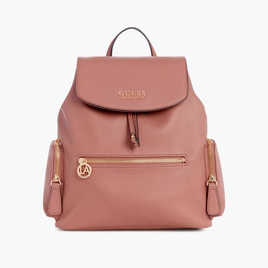 GUESS Textured Backpack Brown