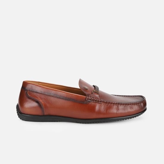LOUIS PHILIPPE Textured Loafers