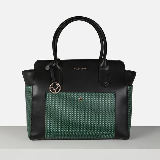 ALLEN SOLLY Colorblock Handheld Bag