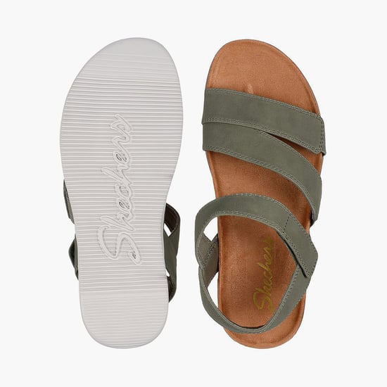 SCHOLL ● Cork Flipflop Chunky Brush Sandals - Green FitFlop Slides Sandals Flip Flops Women's 10 Green