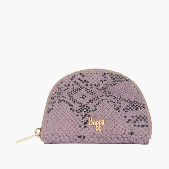 BAGGIT Textured Zip Around Wallet