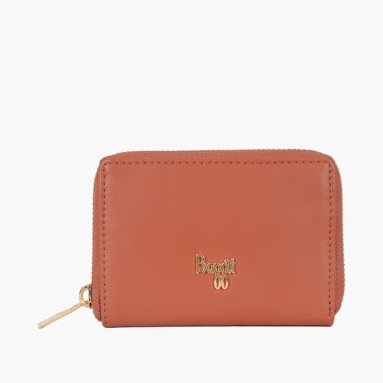 BAGGIT Solid Zip Around Wallet