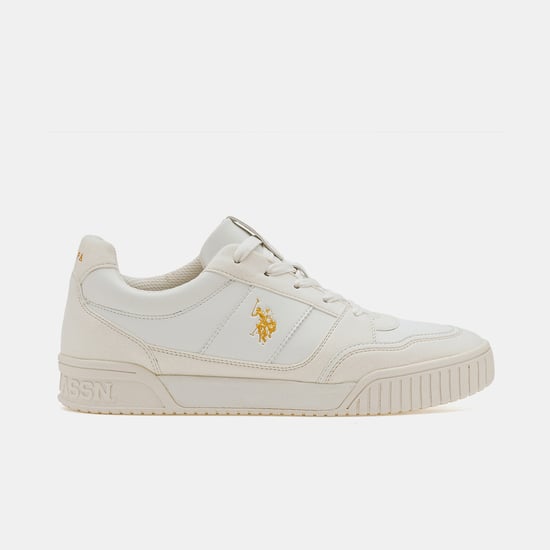 POLO Panelled Low Top Sneakers White
