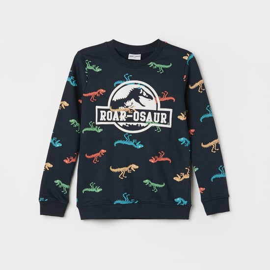 FAME FOREVER Dino Print Sweatshirt
