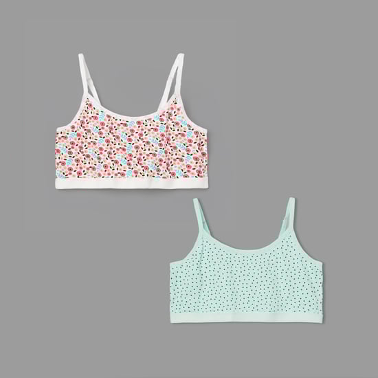 FAME FOREVER Printed Bralettes - Pack of 2
