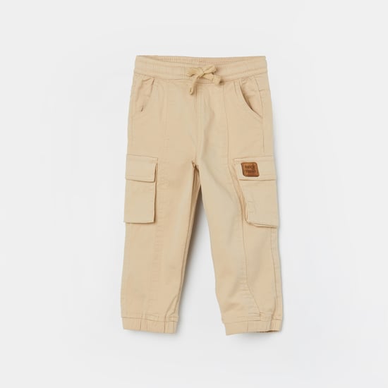 JUNIORS Solid Regular Fit Cargos