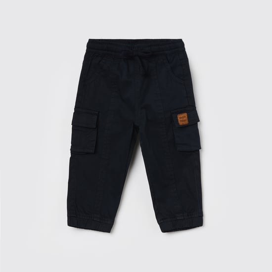 JUNIORS Solid Regular Fit Cargos